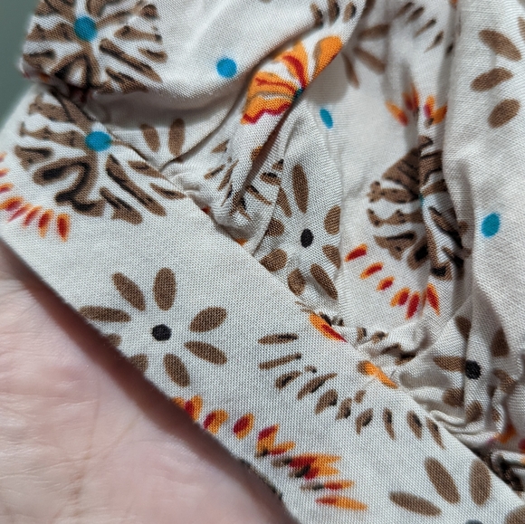 Umgee Boho Peasant Tribal Aztec Babydoll Tunic Dress Size Medium - Picture 5 of 9